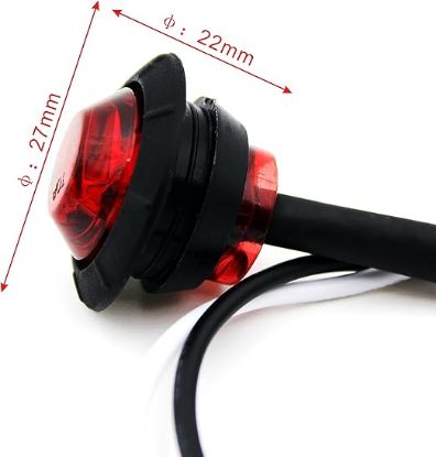 صورة أضواء LED حمراء للمقطورة