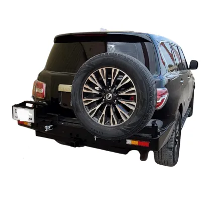 صورة دعامية خلفية نيسان باترول مع علاق سبير وقاعدة جركال